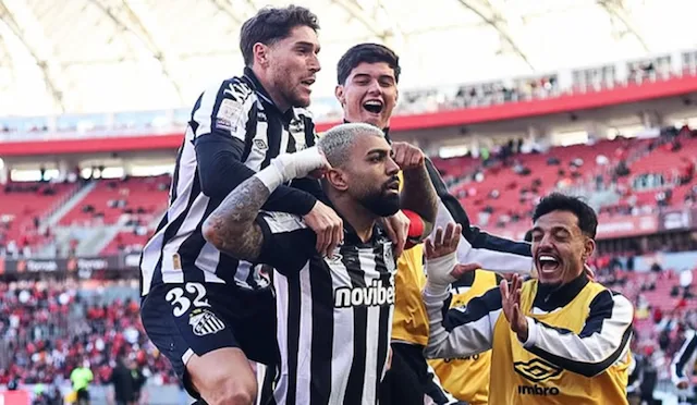 Santos vence o Internacional por 3 a 2 no Beira-Rio